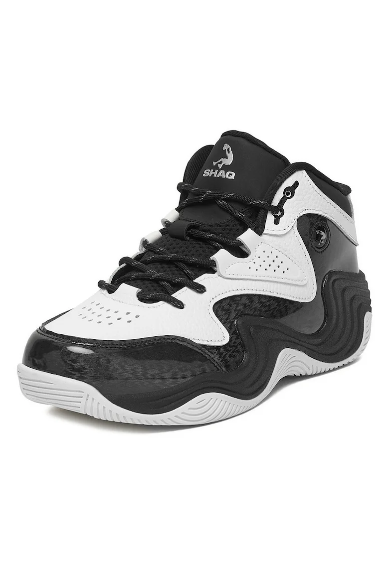 Pantofi sport copii,  baschet, piele naturala, alb,