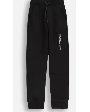 Pantaloni sport cu talie ajustabila si buzunare oblice,