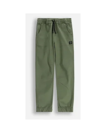 Pantaloni cu talie ajustabila si buzunare oblice,