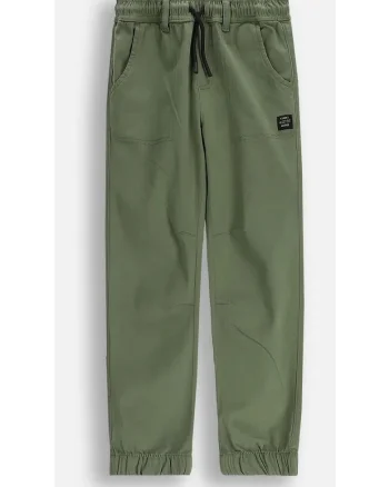 Pantaloni cu talie ajustabila si buzunare oblice,