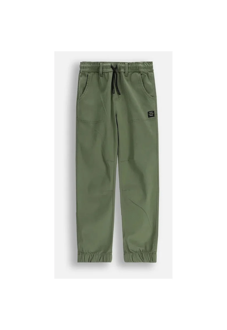 Pantaloni cu talie ajustabila si buzunare oblice,