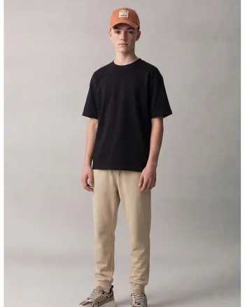 Pantaloni de trening cu buzunare oblice, Bej