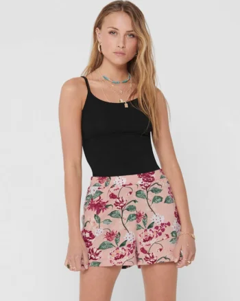 Maiou uni slim fit din amestec de bumbac