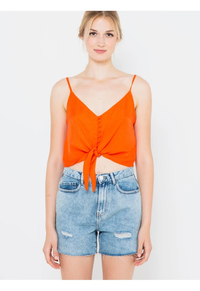 Top crop cu nasturi