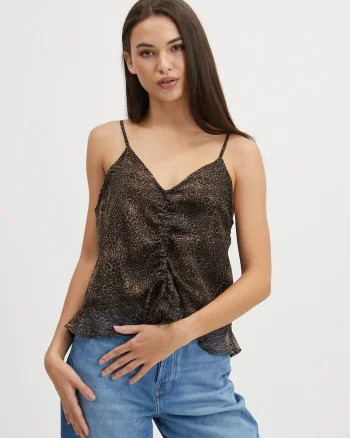 Top cu animal print Melina
