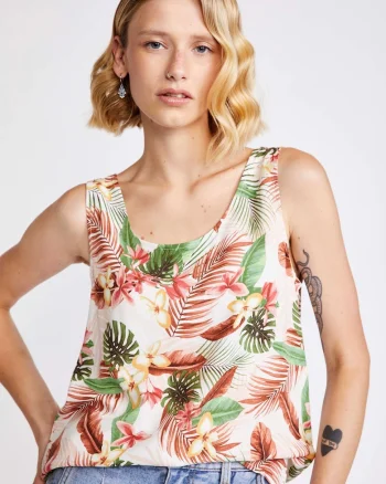Top lejer cu imprimeu floral Easy
