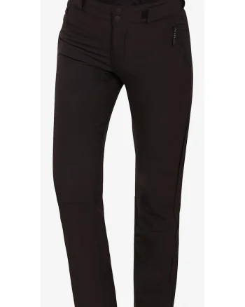 Pantaloni din material softshell cu model uni pentru drumetii