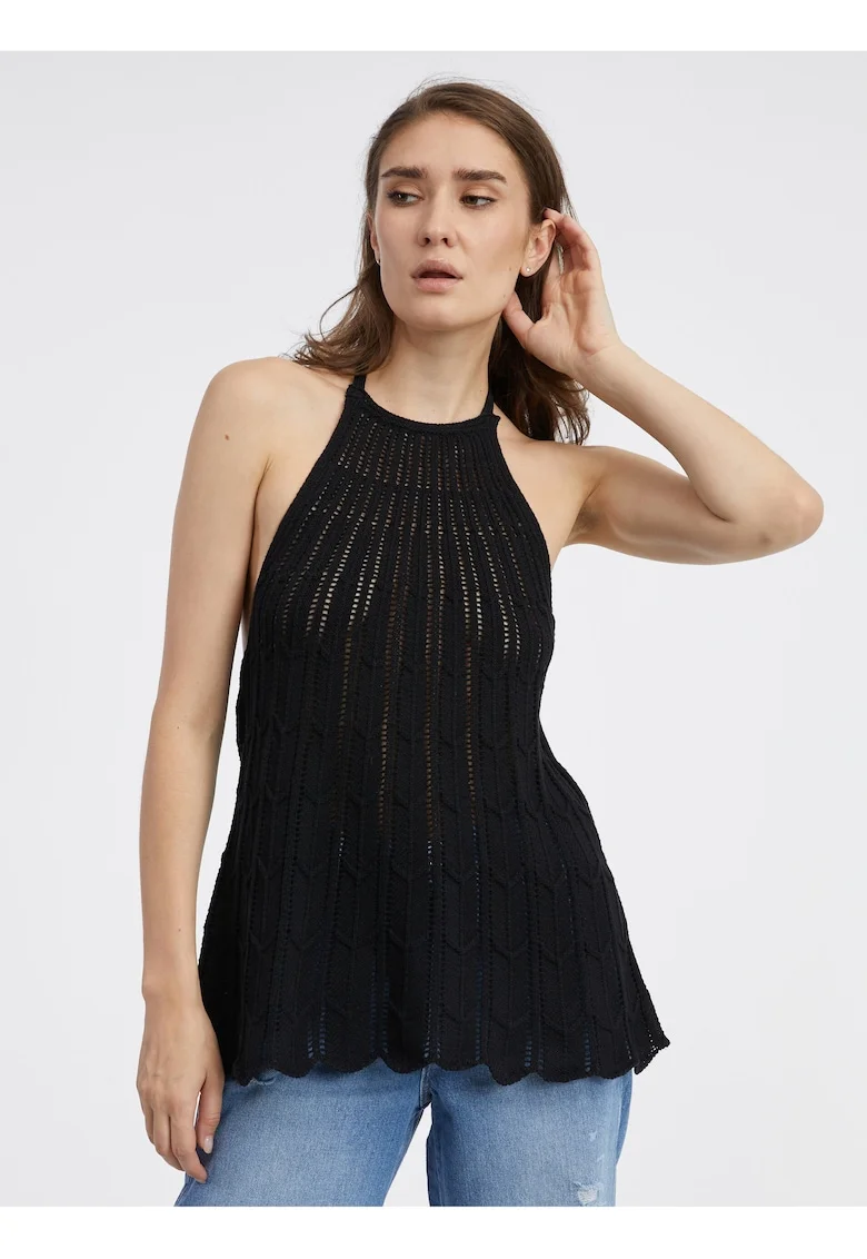 Maiou tricotat semi transparent Freja