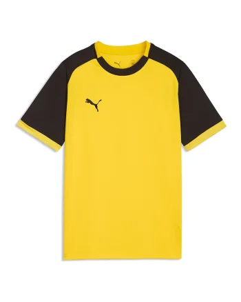 Tricou cu design colorblock, pentru fotbal, Negru/Galben sofran