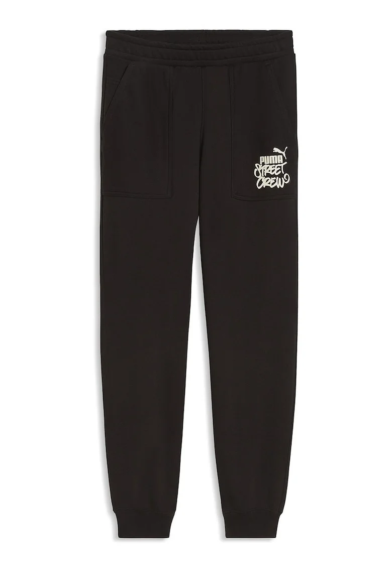 Pantaloni de trening relaxed fit cu talie elastica Mid 90s, Negru