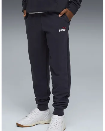 Pantaloni de trening cu talie elastica si logo brodat, Rosu/Albastru ultramarin
