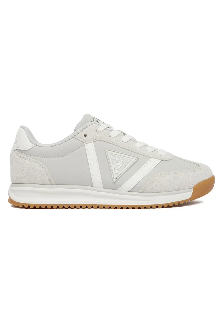 Pantofi sport dama  gri/alb, sintetic/textil, design modern