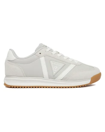 Pantofi sport dama  gri/alb, sintetic/textil, design modern