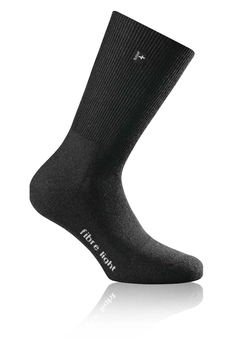 Rohner, Sosete lungi unisex pentru trekking, Negru