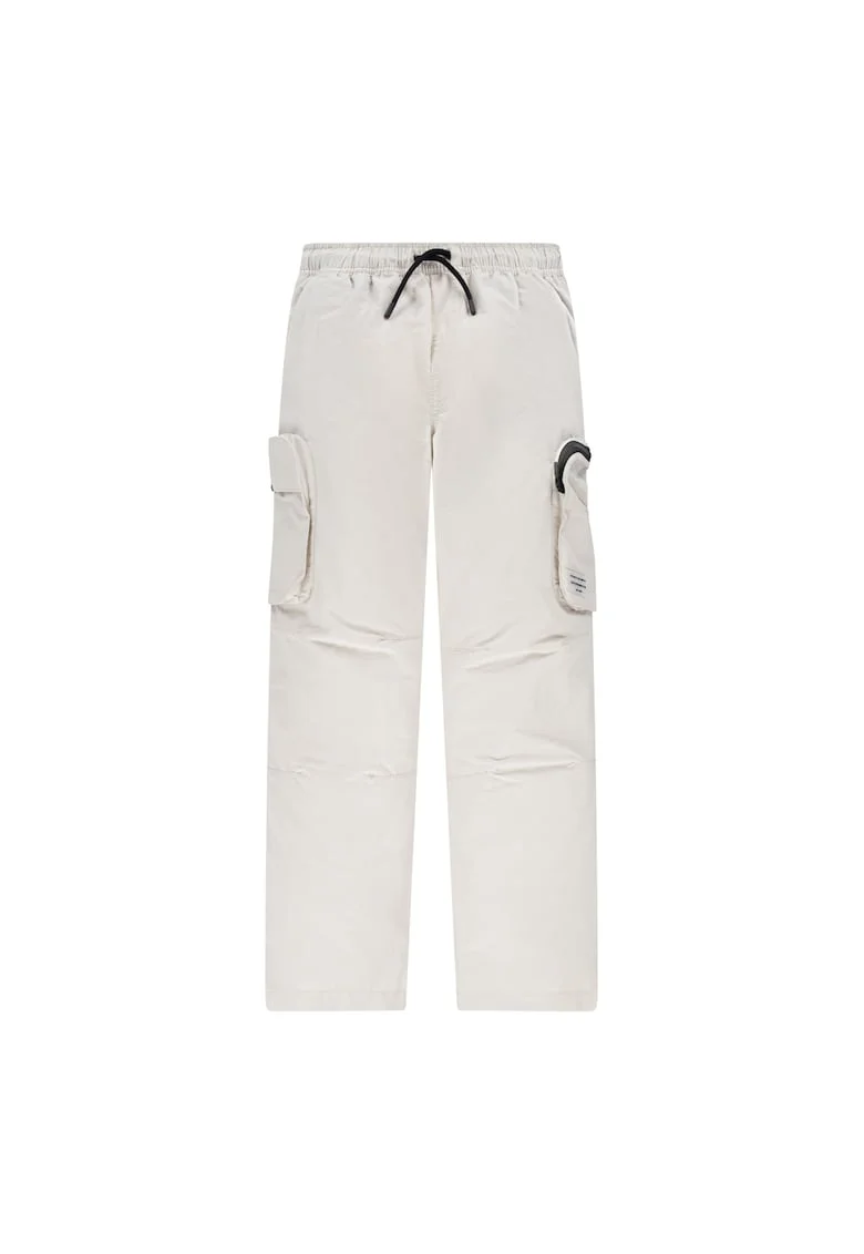 Pantaloni cargo din amestec de bumbac, Crem