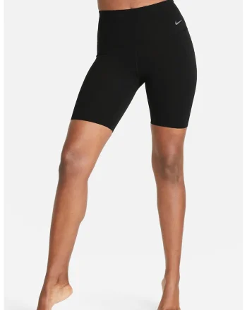 COlanti scurti cu talie inalta pentru fitness Zenvy Dri-Fit, Negru