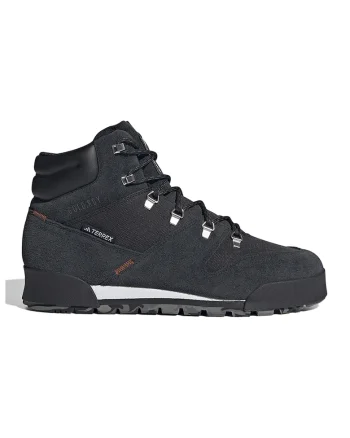 Pantofi cu segmente de piele intoarsa pentru drumetii Terrex Snowpitch, Negru