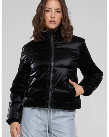 Geaca regular-fit cu fermoar, Negru