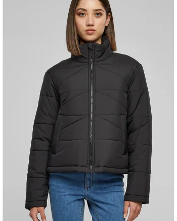Jacheta regular-fit cu fermoar, Negru