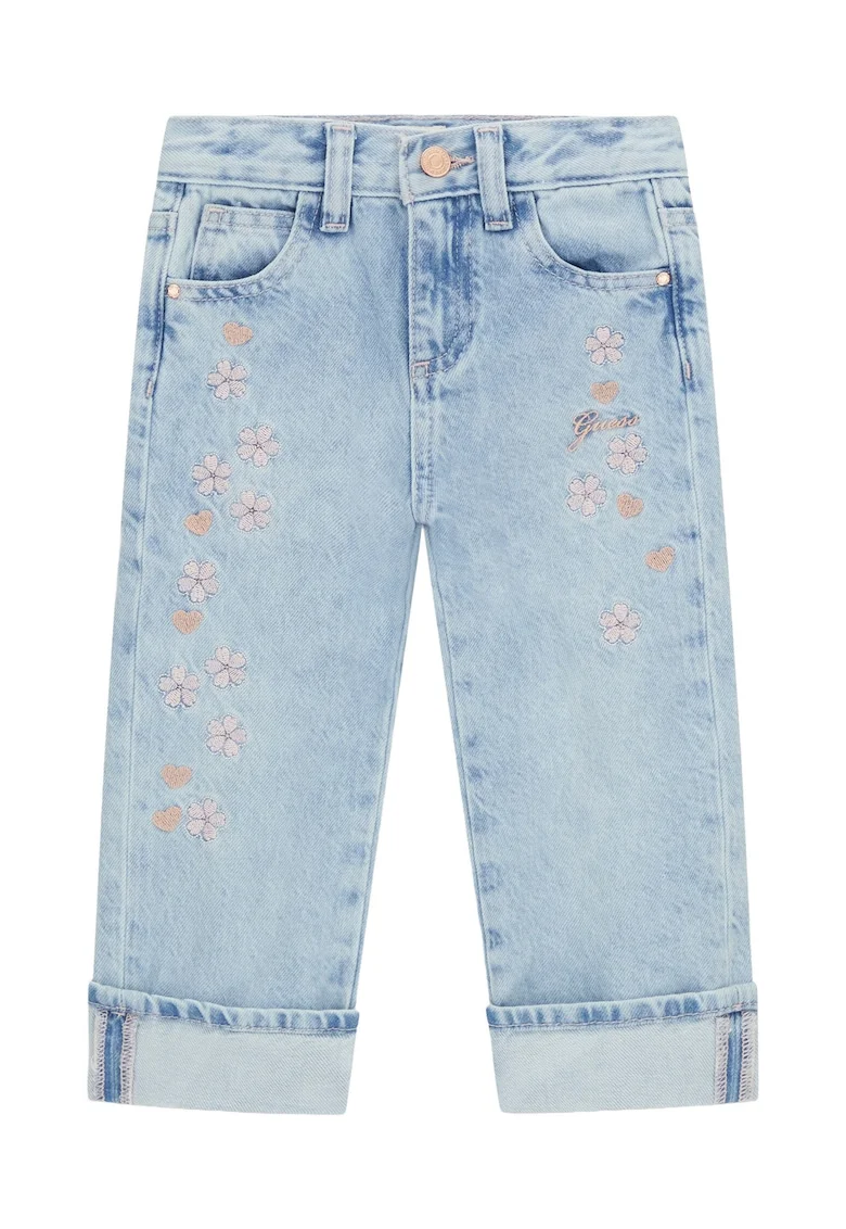 Pantaloni copii,  Blugi, casual, albastru, bumbac