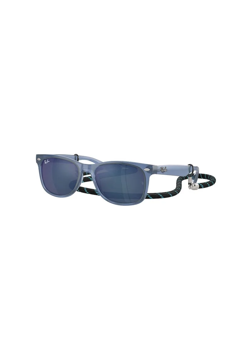 Ochelari de soare wayfarer cu lentile oglinda New, Albastru deschis