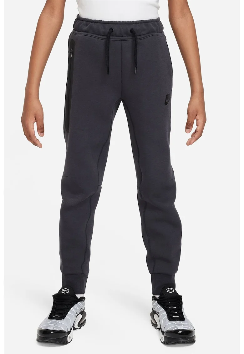 Pantaloni de trening cu talie ajustabila Sportswear Tech, Negru/Gri antracit