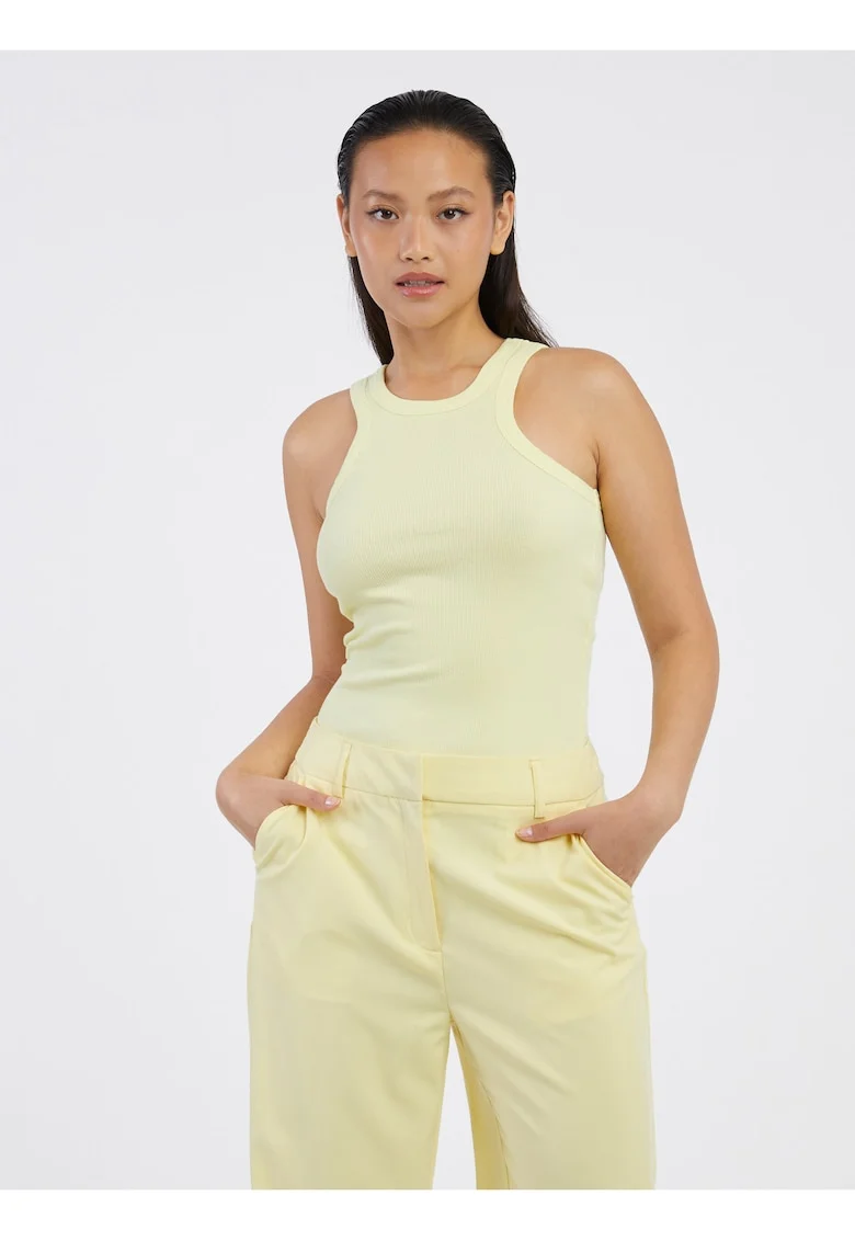Maiou slim fit din amestec de bumbac