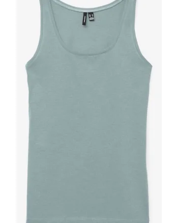 Top de bumbac organic, cu model uni