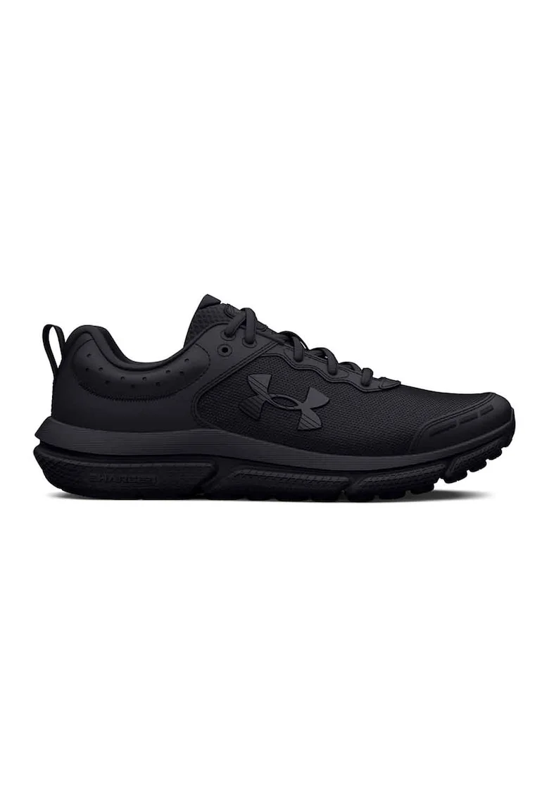 Pantofi Assert 10 cu garnituri de piele, pentru alergare, Negru,