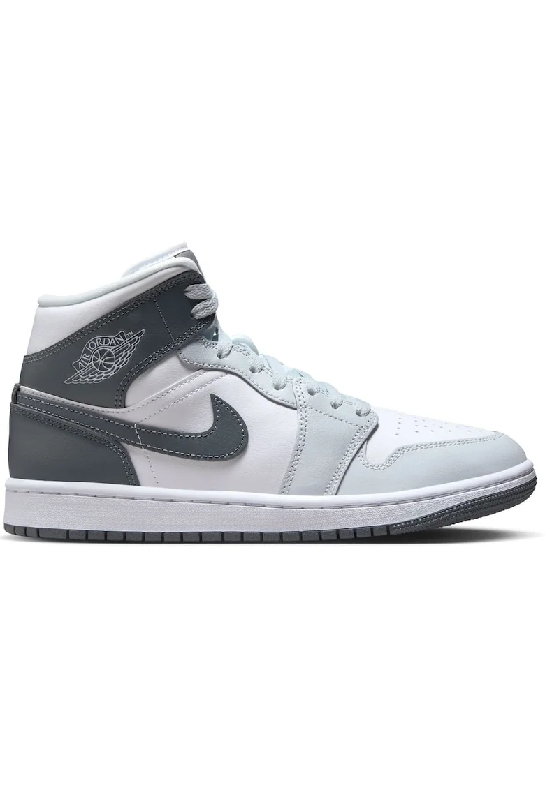Pantofi sport  Air Jordan 1 Mid 52356, Alb/Gri