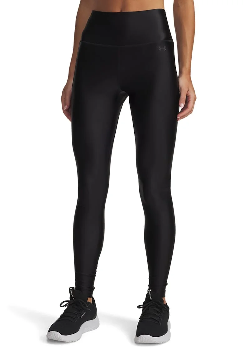 Colanti cu buzunar lateral pentru fitness Motion Shiny, Negru