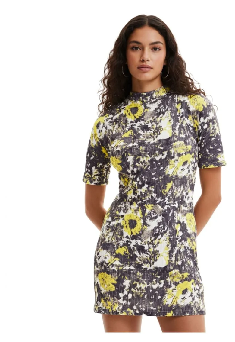 Rochie mini cu imprimeu floral
