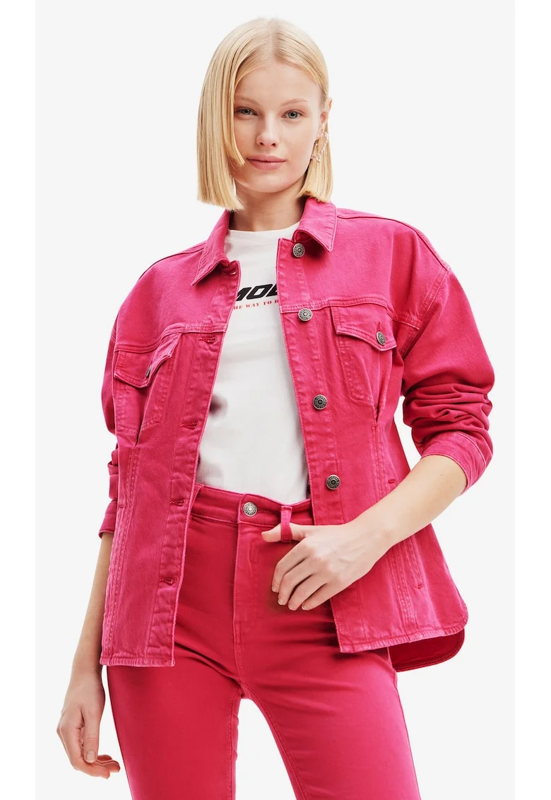 Jacheta din denim regular fit,