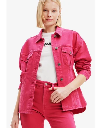 Jacheta din denim regular fit,