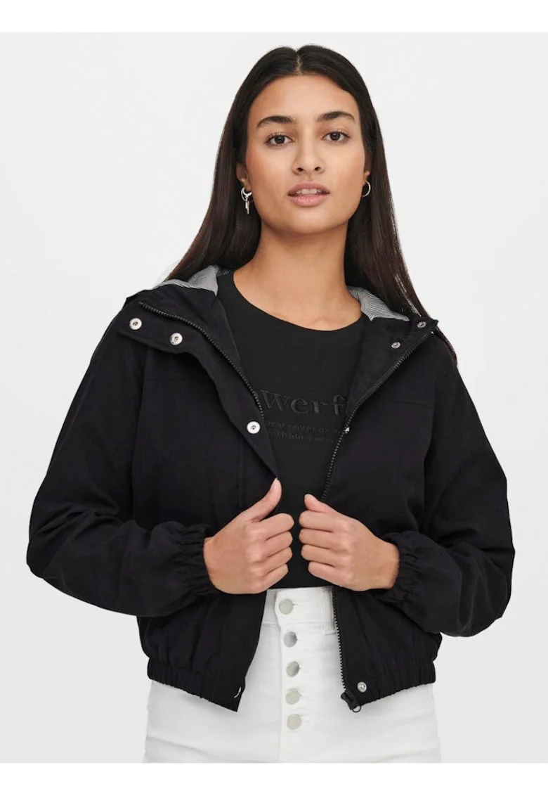 Jacheta cu model uni si gluga