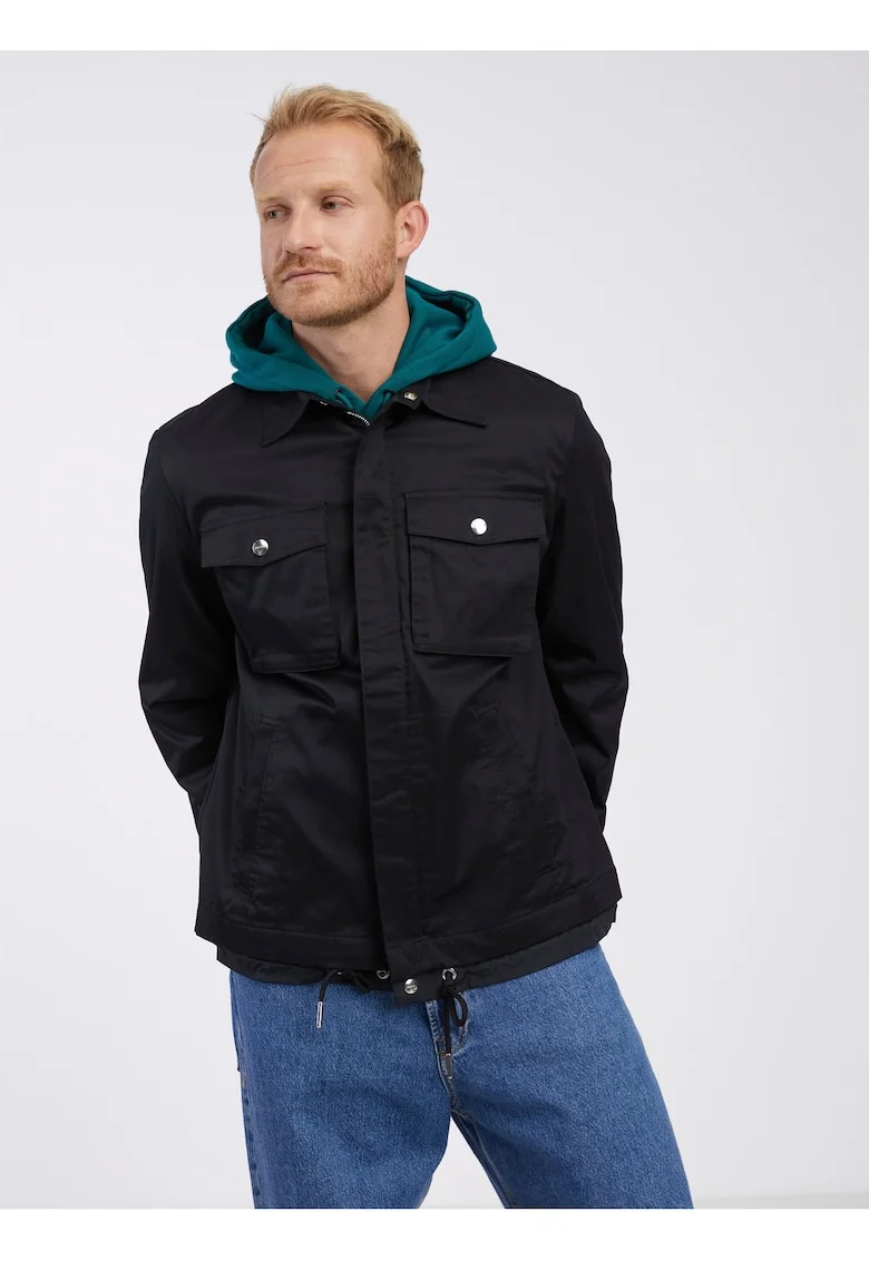 Geaca regular fit cu fermoar J-Bego,