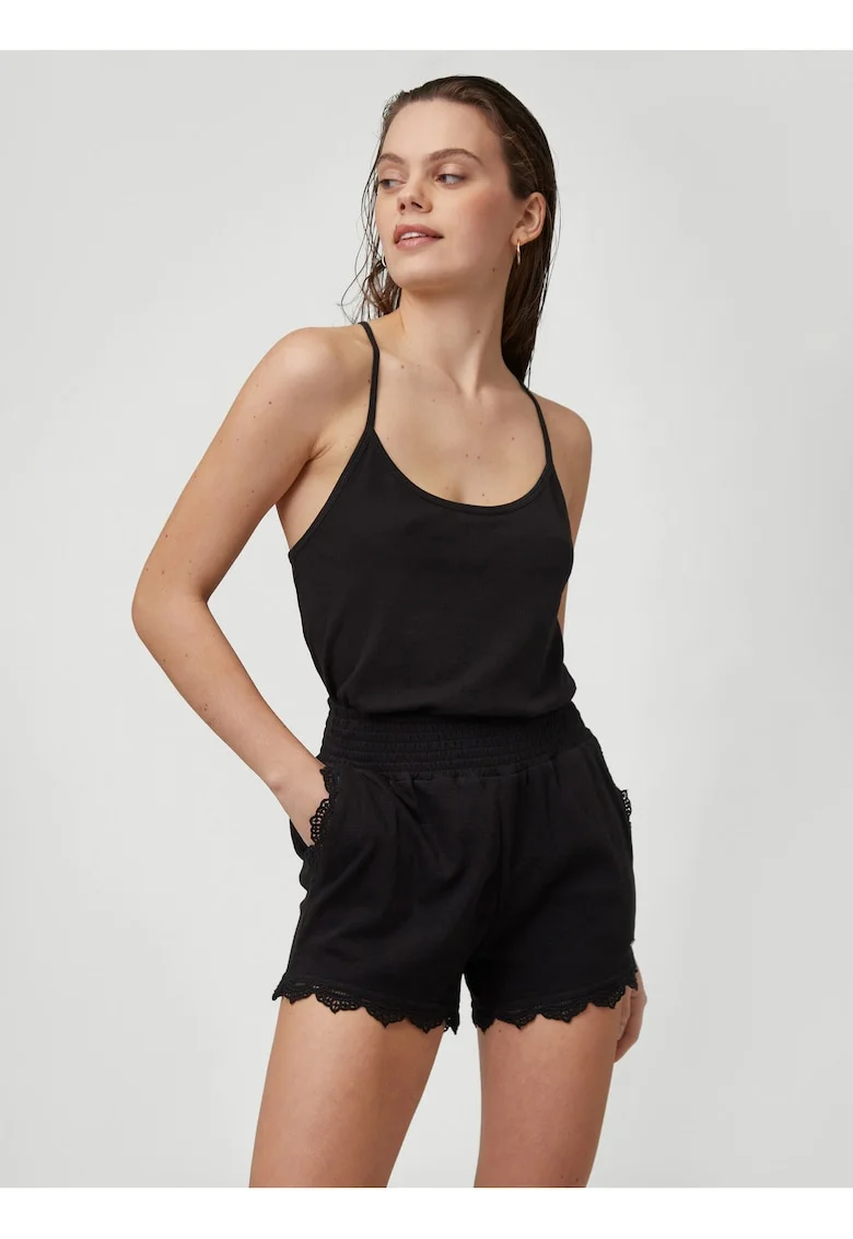 Maiou slim fit uni din bumbac