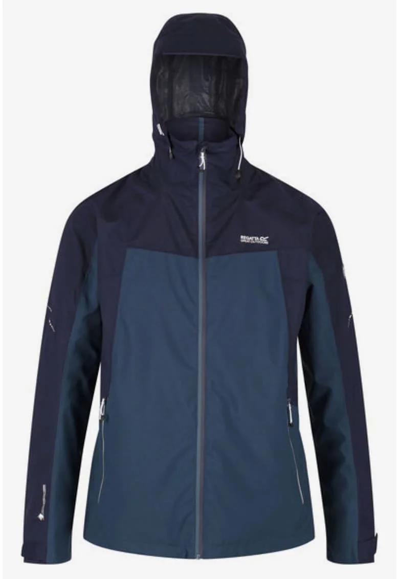 Geaca regular fit cu guler si gluga,