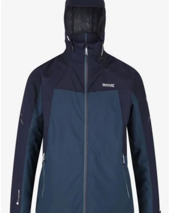 Geaca regular fit cu guler si gluga,