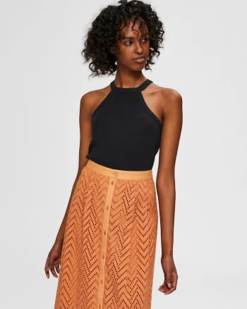 Analipa maiou halter din bumbac,