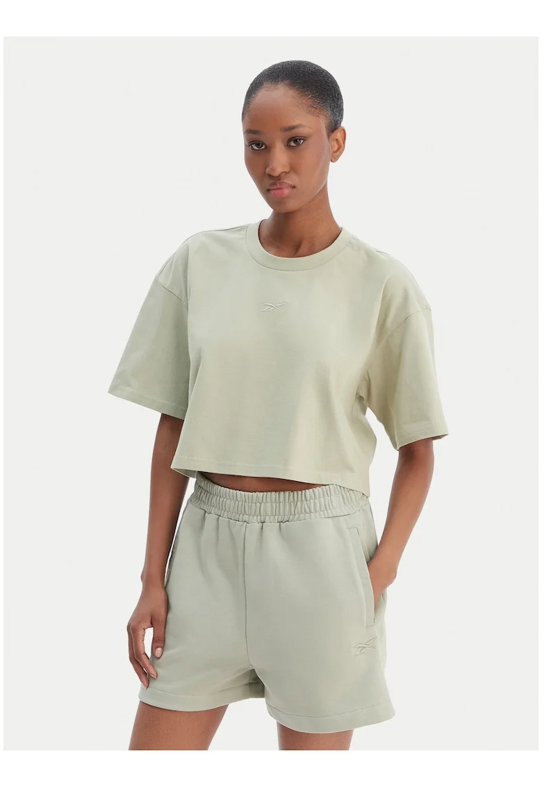 Tricou dama,  verde, bumbac, Verde