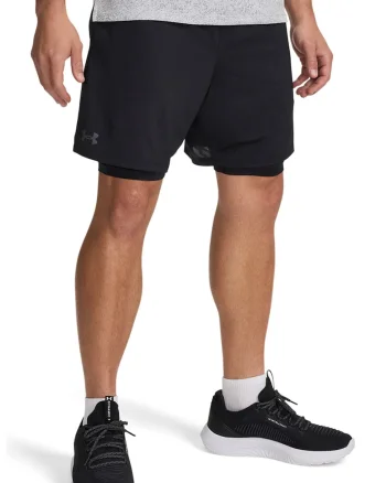 Pantaloni scurti pentru fitness Tech Vent, Negru
