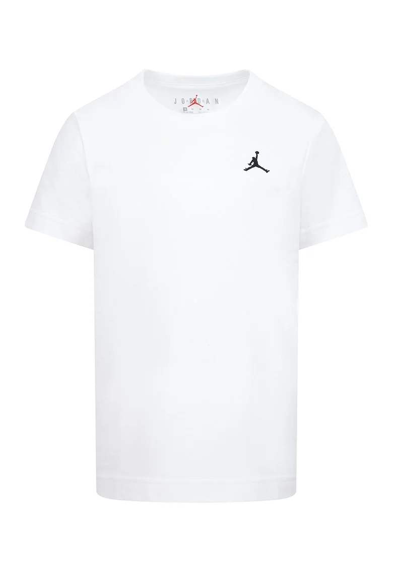 Tricou pentru baschet Jordan Jumpman, Negru stins/Alb optic