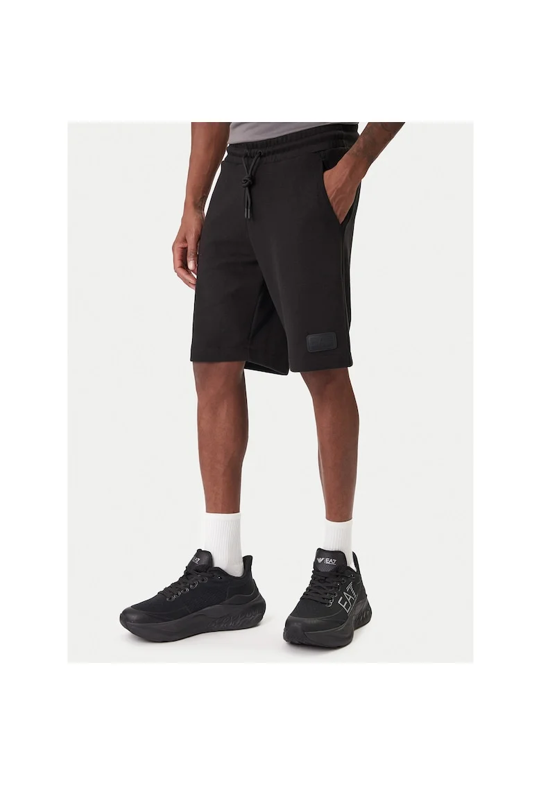 Pantaloni sport barbati,  negru , bumbac si poliester