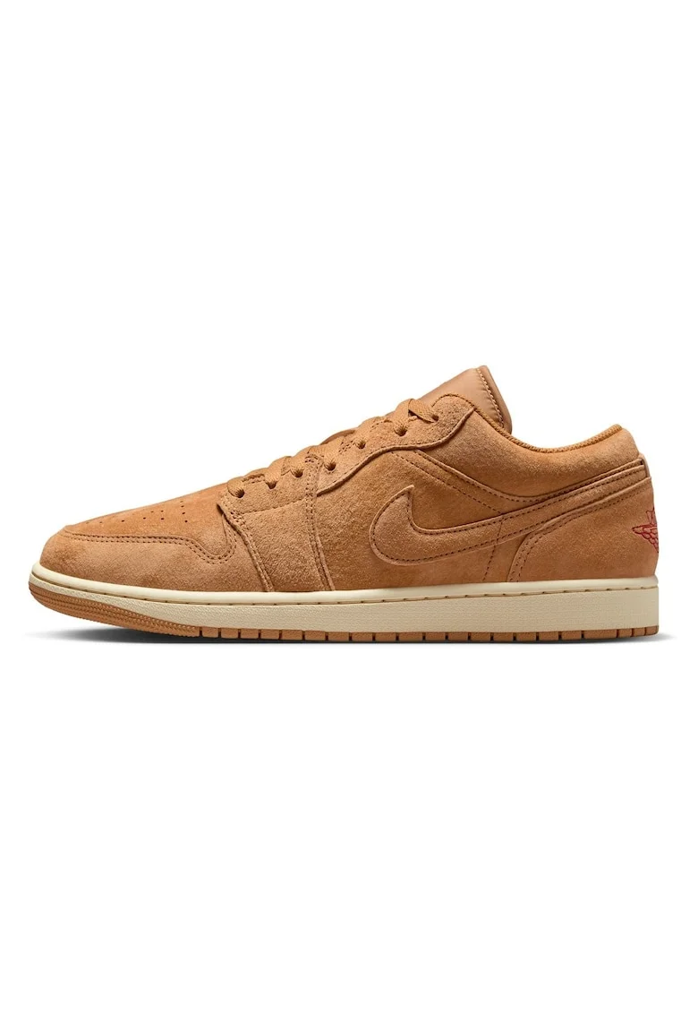 Pantofi sport  Air Jordan 1 Low, alb, piele, Maro