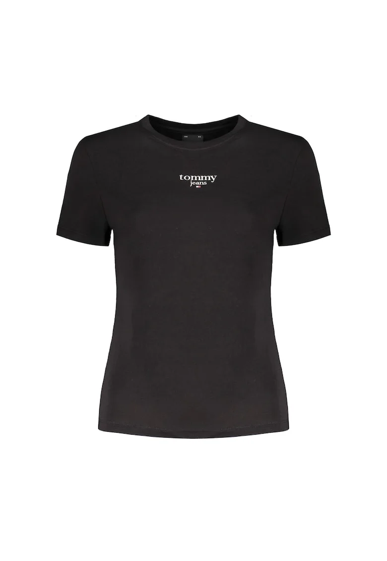 Tricou Dama,  Decolteu la baza gâtului, Bumbac 1195, Negru