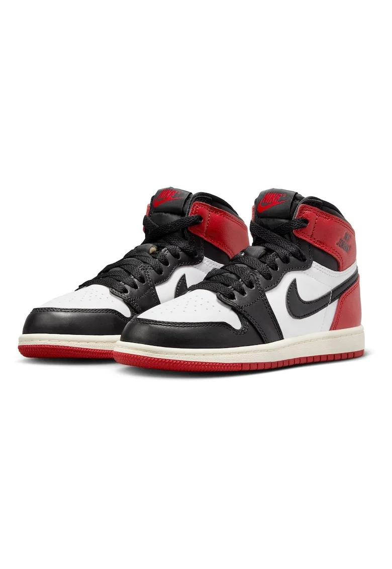 Pantofi Sport Copii Air  Retro 1 High Black Toe, Alb