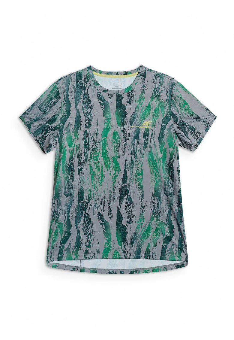 Tricou pentru ciclism  uscare rapida, verde/gri, poliester, Verde/Gri