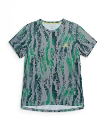 Tricou pentru ciclism  uscare rapida, verde/gri, poliester, Verde/Gri