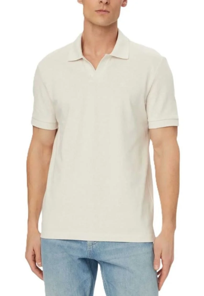 Tricou polo  SS OPEN COLLAR CASUAL PIQUE POLO-LV04RF215G-GNA